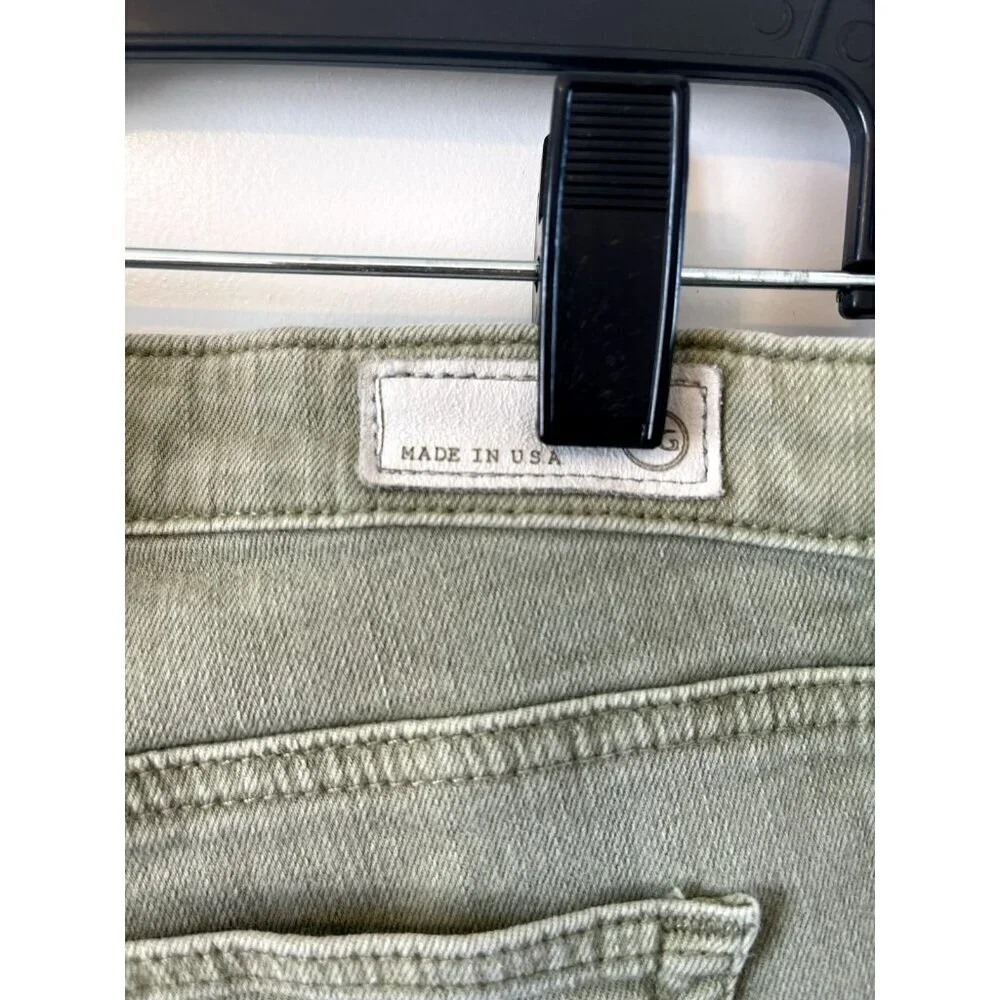 Adriano Goldschmied Womens Jeans 28R Sage Green The Legging Ankle Super Skinny - Picture 3 of 7